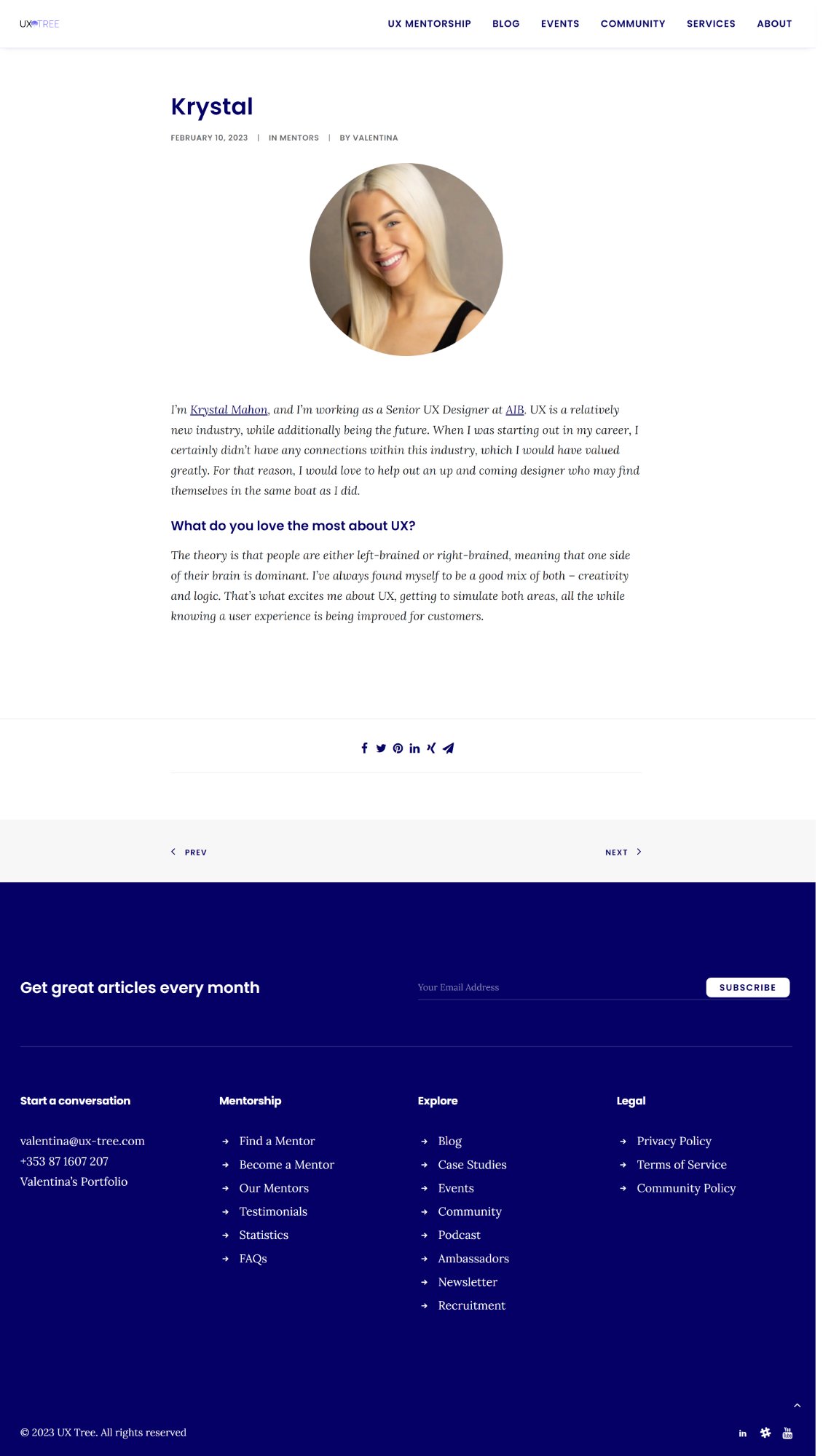 Original Bio Page